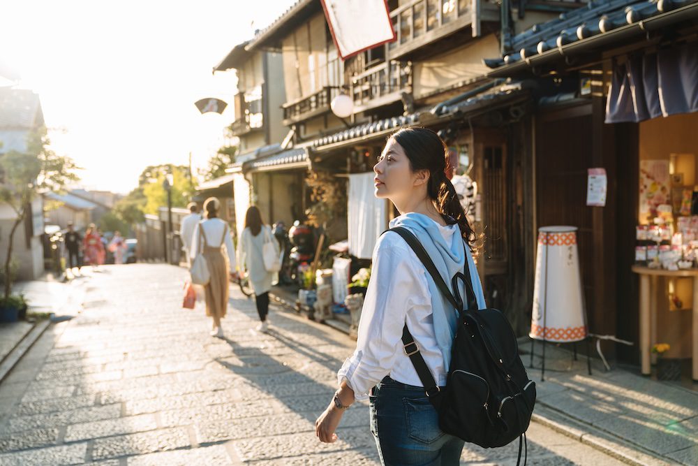 A traveller in Kyoto.
Intrepid Travel alt