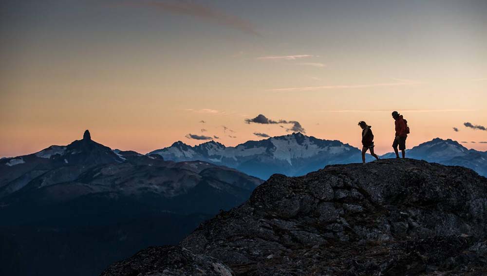 DBC Hiking the High Note Trail on top of Whistler Mountain Destination BC Blake Jorgenson