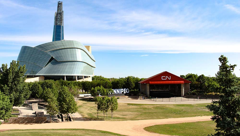 Exterior of Canadian Museum for Human Rights
