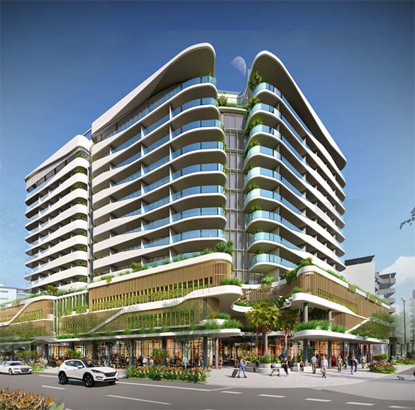 Render of Avani Mooloolaba Beach Hotel. Minor Hotels will be represented by Barking Owl Communications in ANZ.