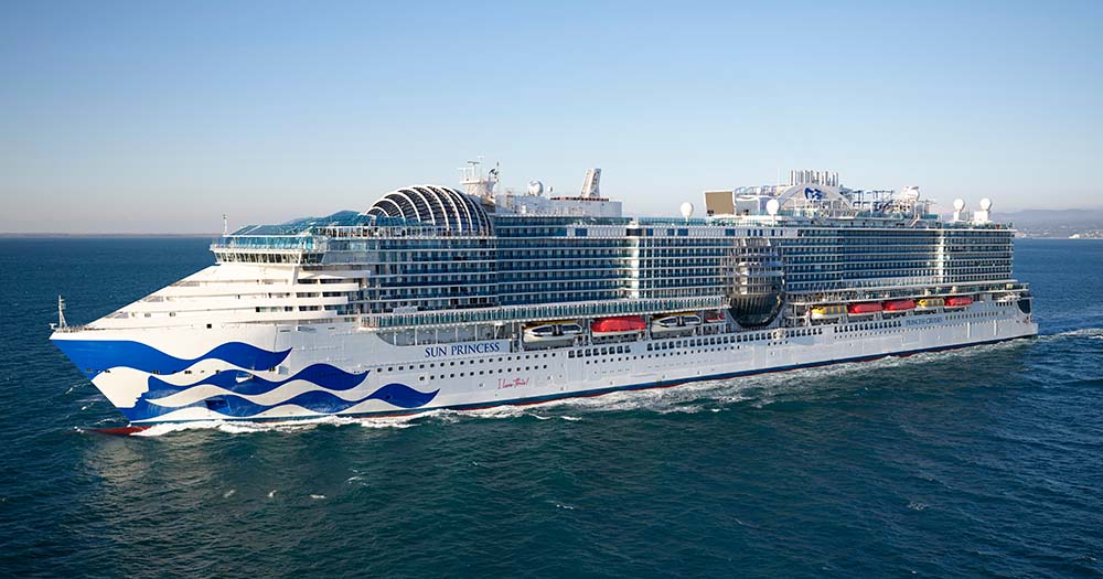 Ciao sole! Sun Princess makes a radiant cruise debut from Rome