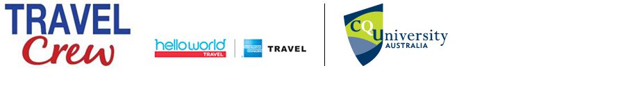 Travel Crew logo footer CQU job advertorial