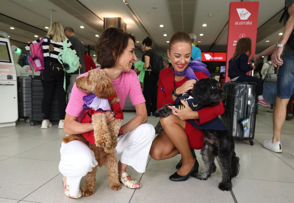 Virgin Australia Elmo announcement at Melbourne Airport. Picture: Alex Coppel.