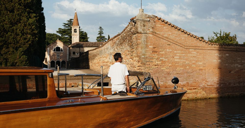 Secret Islands tour with Aman Venice aboard a private wooden boat