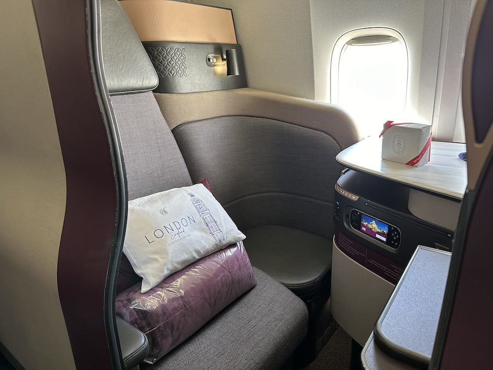 Qsuite seating. Credit: Katrina Holden._Qatar Airways