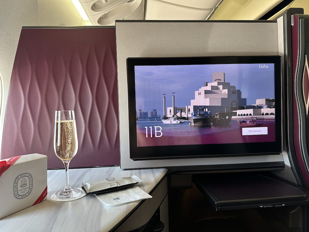 Qsuite, seat 11B. Credit: Katrina Holden_Qatar Airways