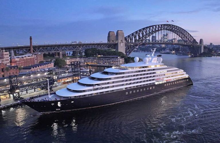 Scenic Eclipse II has sailed into Sydney Harbour ahead of its inaugural Oceania voyages