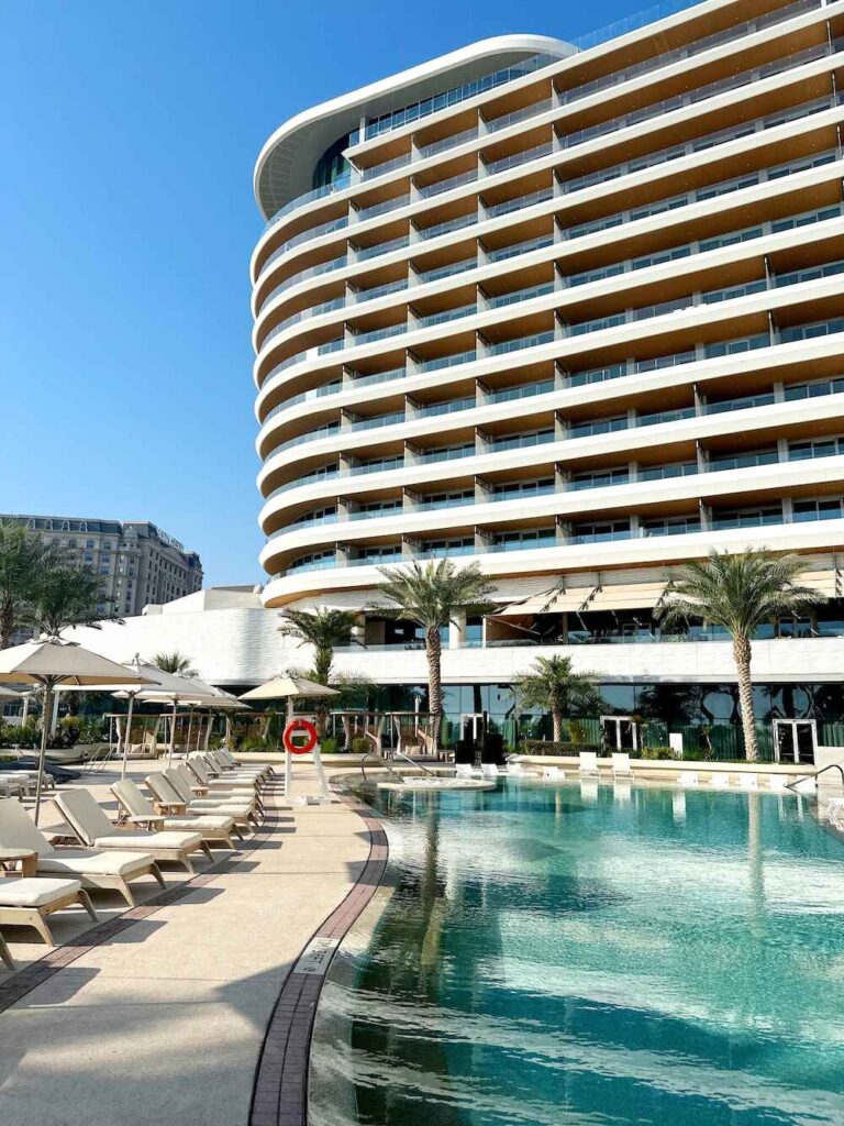 Swimming pool at Waldorf Astoria Lusail Doha_Katrina Holden