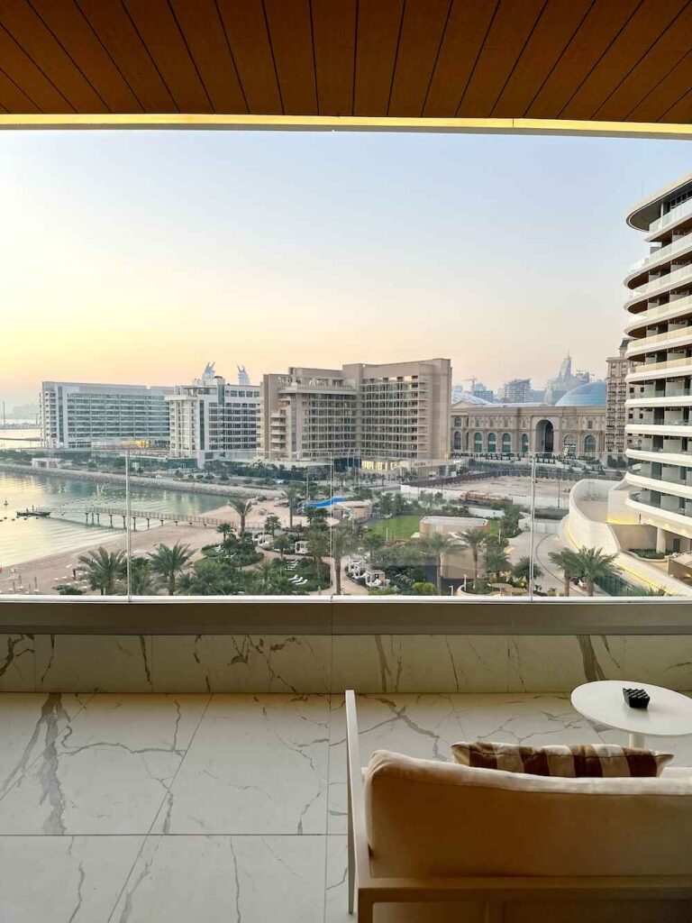 View from balcony at Waldorf Astoria Lusail Doha_Katrina Holden