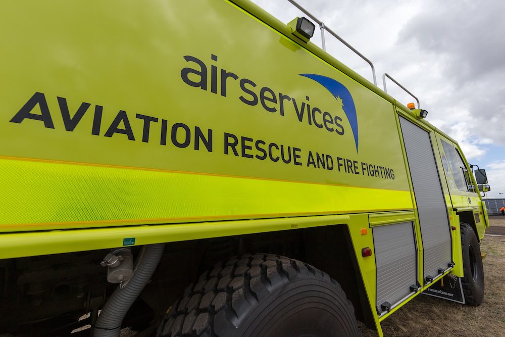 An Airservices Australia firefighting vehicle.