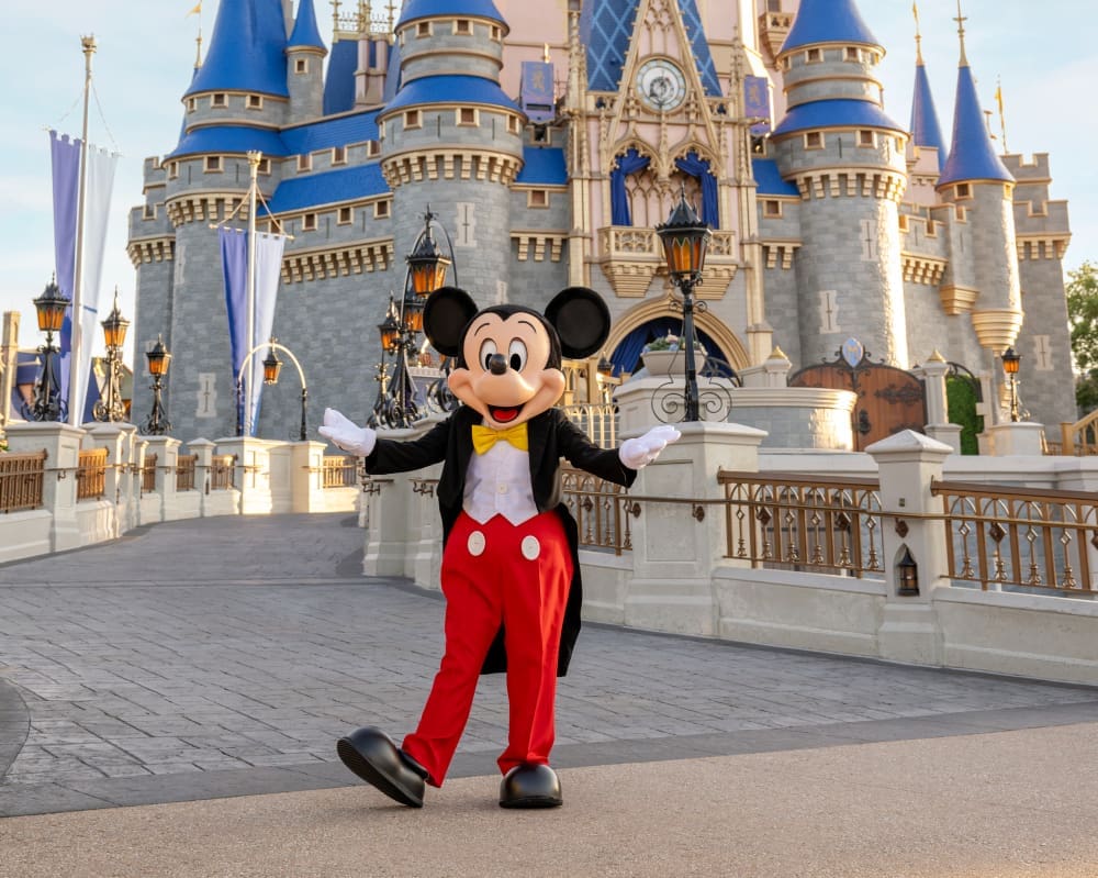 Mickey Mouse at Disney.