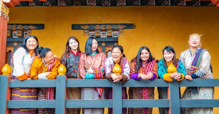 Female guides in Bhutan
