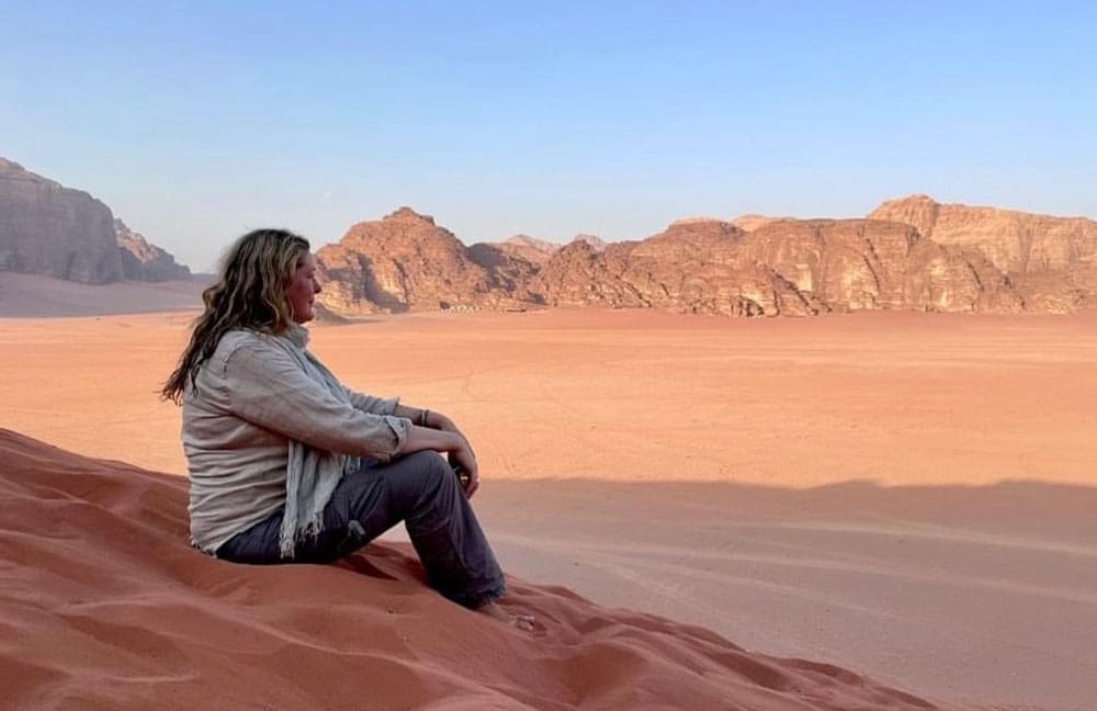 Lisa Harrison in Wadi Rum, Jordan, 2022_Signature Travel Network