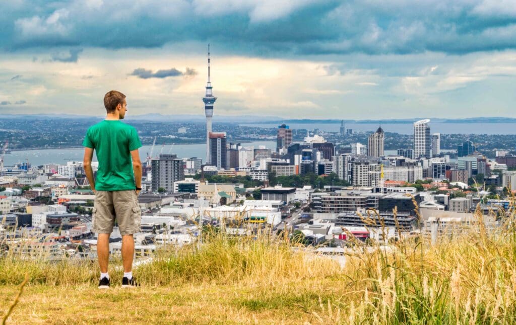 Mt Eden lookout, Auckland city
