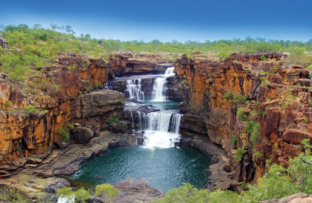 Mitchell Falls in the Kimberley region, Western Australia. (APT) 