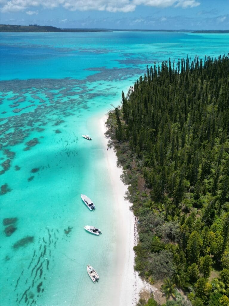 Aerial view of the islands of New Caledonia