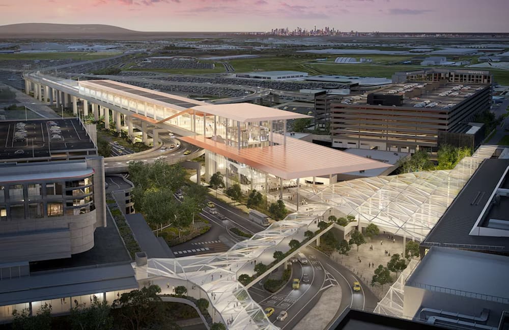 Melbourne Airport agrees to above-ground rail link to support doubling of travellers