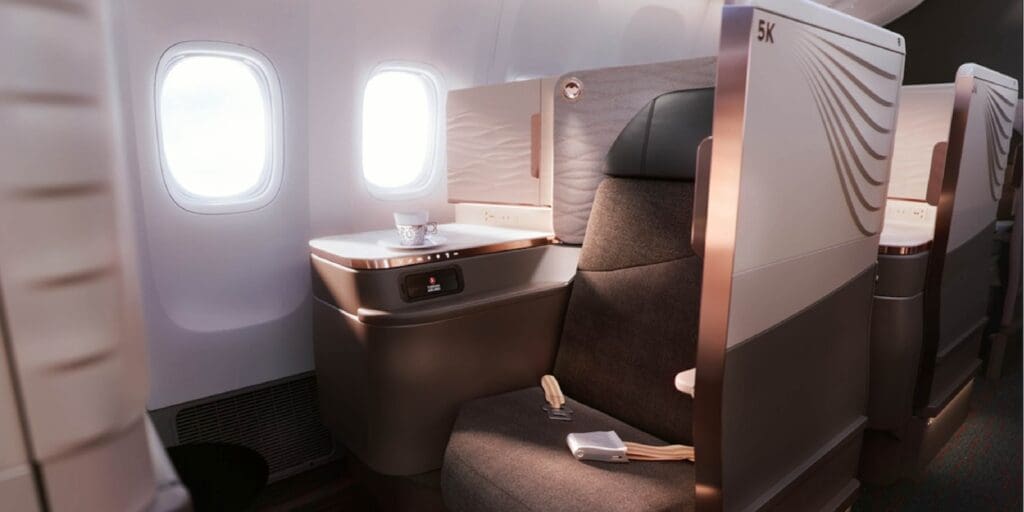 Crystal Business Class seats 