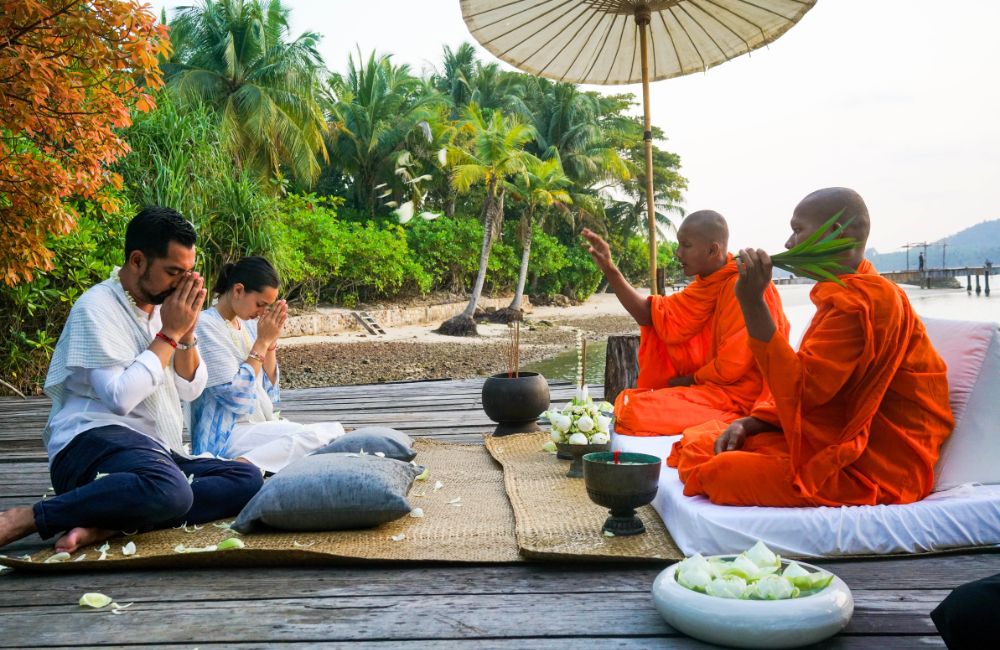 The resort's wellness concept is based on Buddhist philosophy