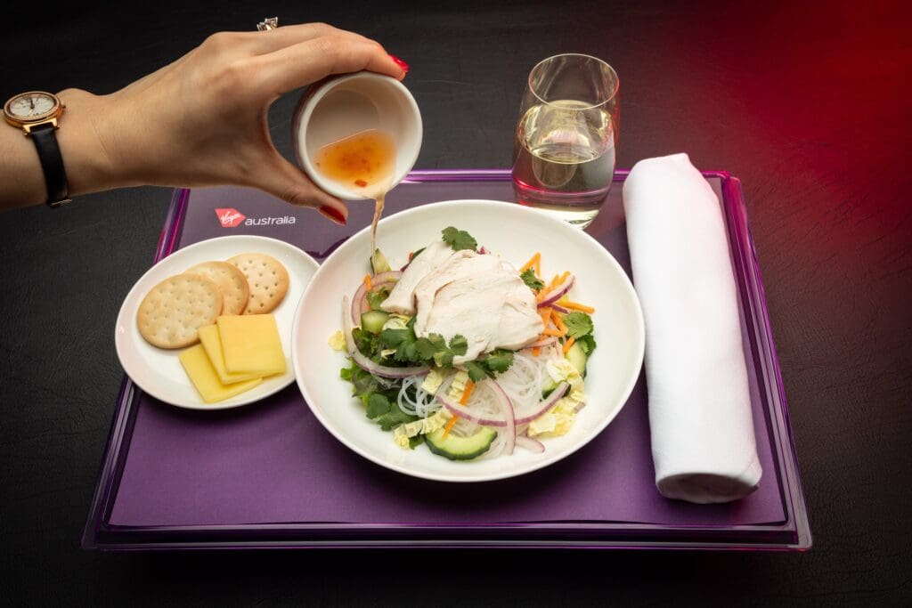 Virgin Australia Business Class Menu