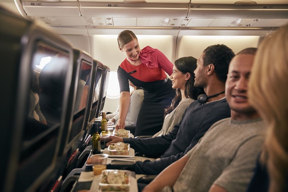 Economy class on Qantas' A330.
