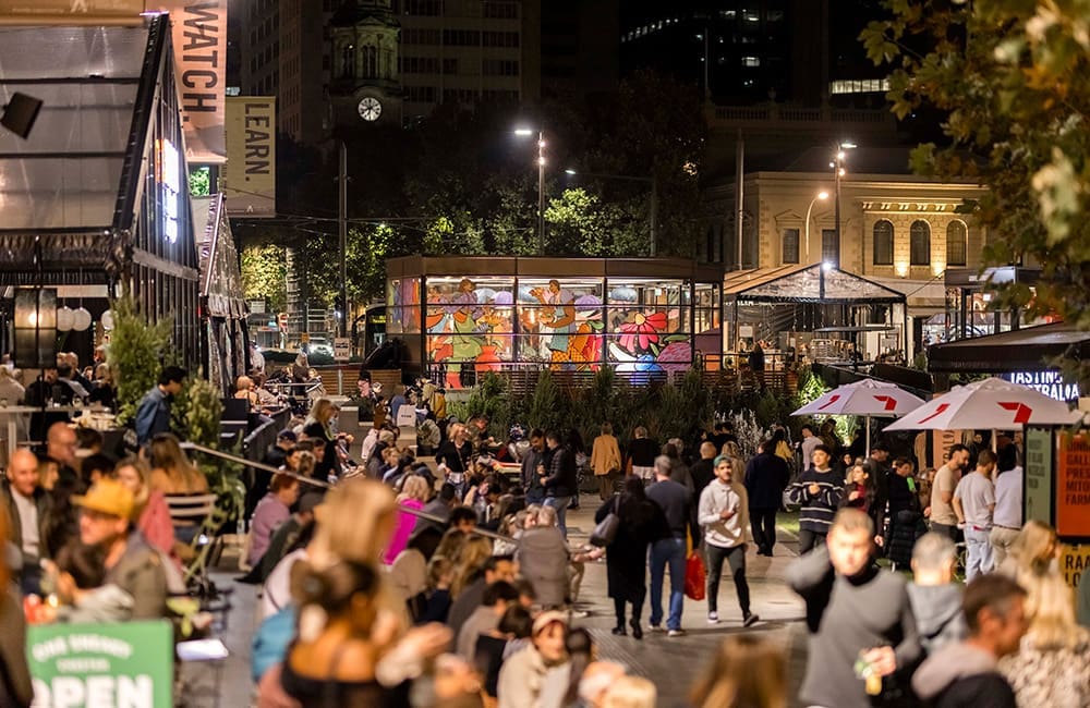 Tasting Australia 2024 Town Square in Adelaide.