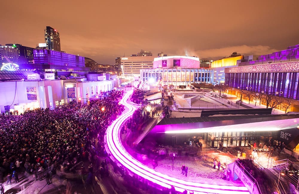 Montréal en Lumière winter festival.