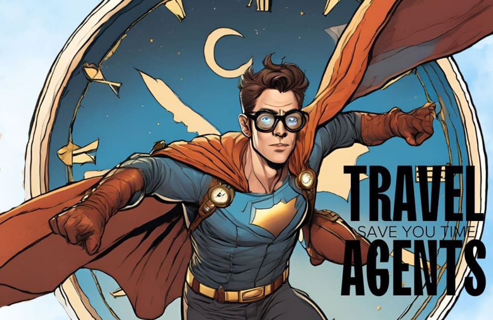 The Social Spider 'Travel agent to the rescue' social media tile.