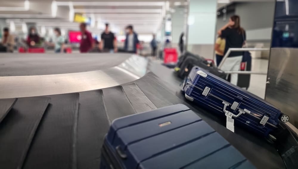 Airport Conveyor belt for picking up goods at the airport. Sydney Kingsford Smith airport, 30 December 2022