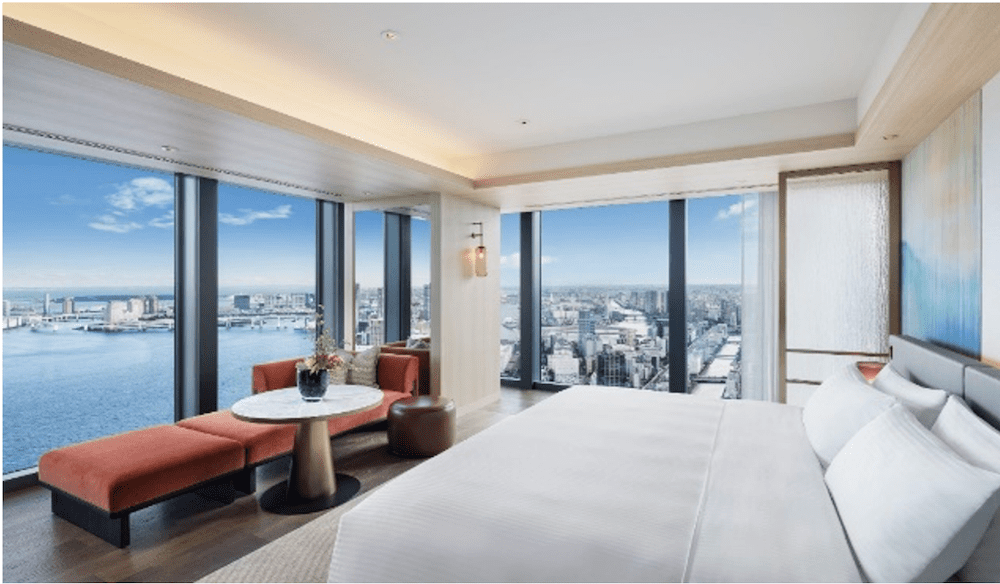 Fairmont Tokyo room.