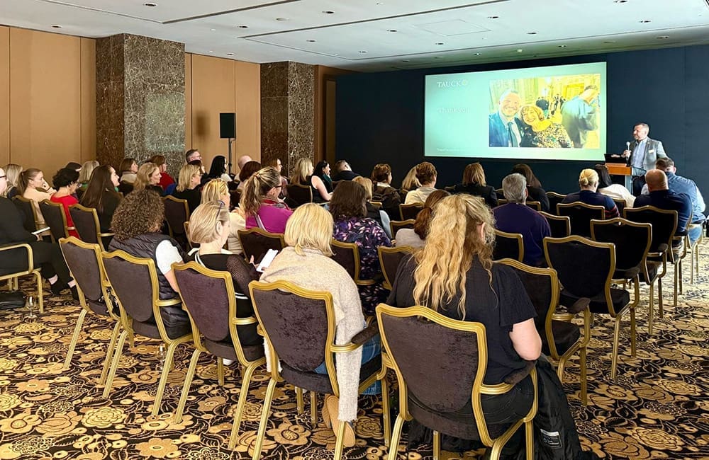 Tauck travel advisor training session in Lisbon, Portugal.