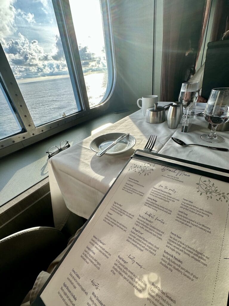Breakfast at the Main Dining Room.