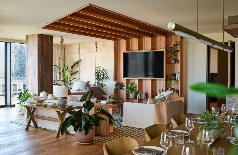 Penthouse suite at 1 Hotel Melbourne