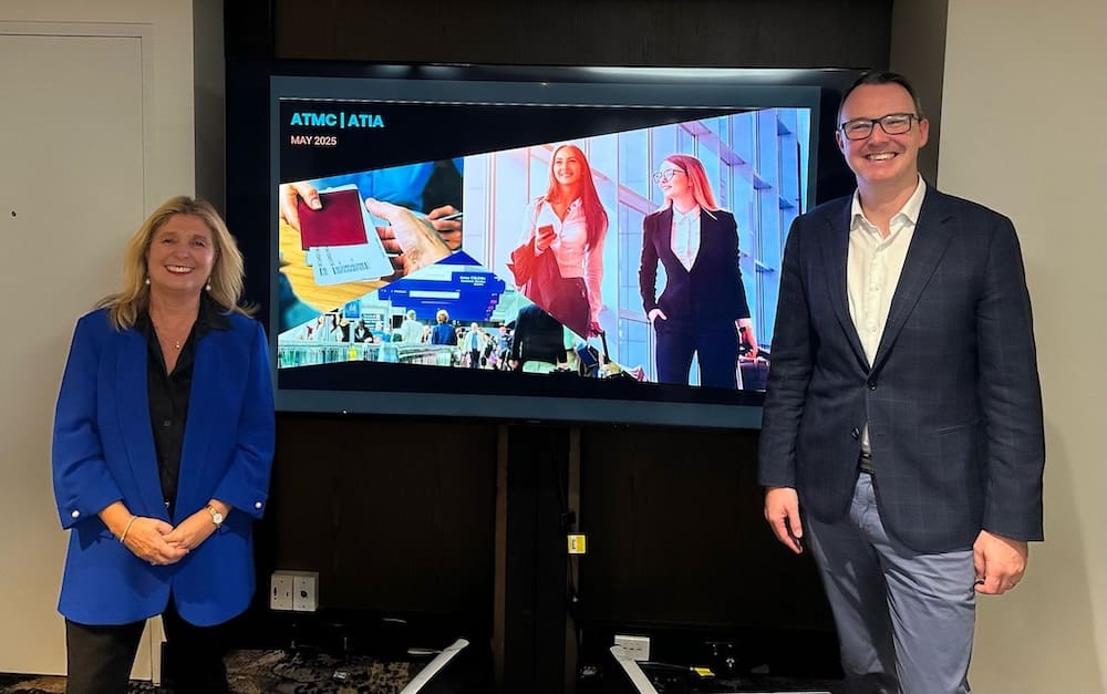 (l-r) ATMC Chair Penny Spencer and ATIA CEO Dean Long.