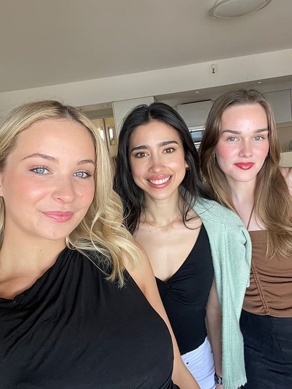 Group of young Gen Z women – frolliday frolleague travel case study.