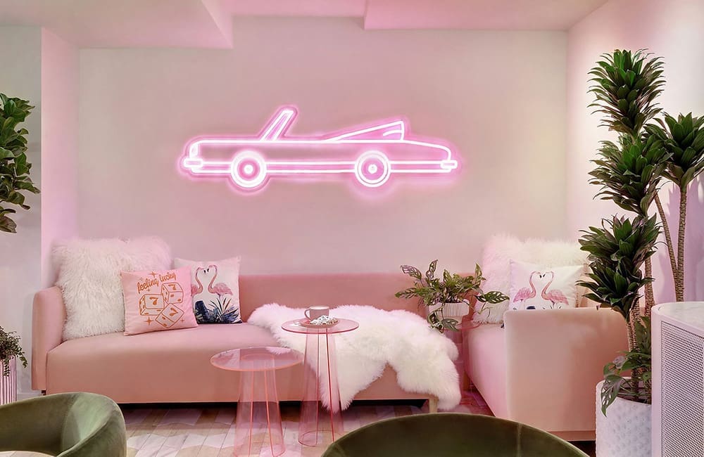 Lounge area at Gene's Cafe. Image: The Huntley Santa Monica Beach