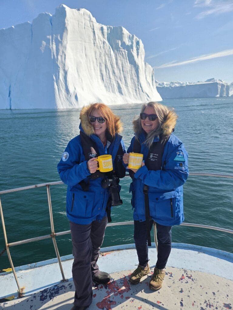 Lesa Bain in Greenland
