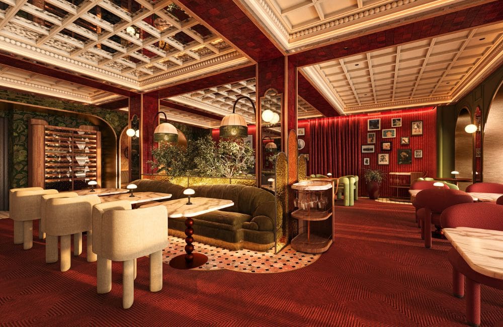 A render showing a revamped area of Celebrity solstice ships