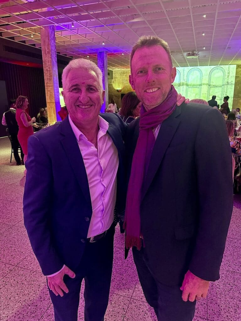 TravelManagers MD Michael Gazal (left) with CT Partners CEO Matt Masson. 
