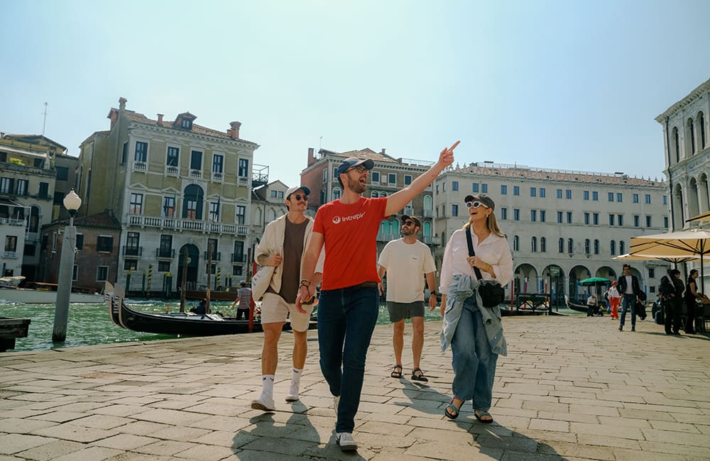 Intrepid Travel guide in Venice, Italy for Intrepid Adventures TV series travellers