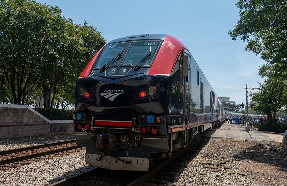 The Amtrak Mardi Gras Service train. Image: Larry Everage Jr