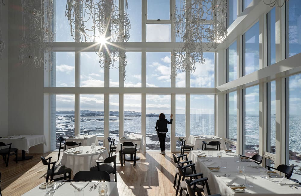 Fogo Island Inn Dining Room. Zita Cobb Karryon Into the hearts of Canada