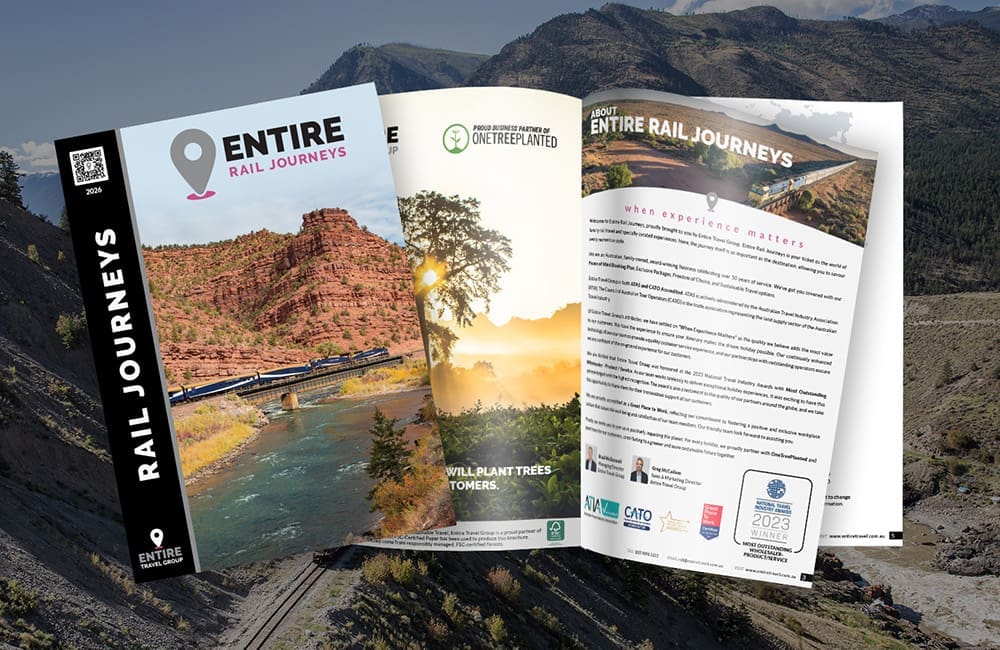 Entire Rail Journeys 2026 brochure.