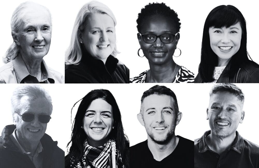 Photo collage of 8 headshots that relate to GX Jordan speaker lineup.