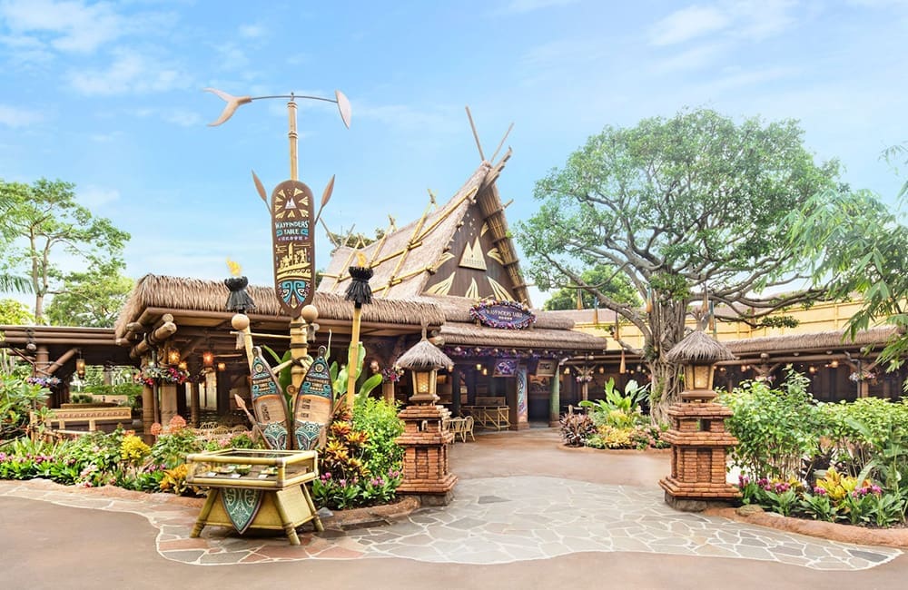 Render of Wayfinders' Table restaurant at Hong Kong Disneyland.