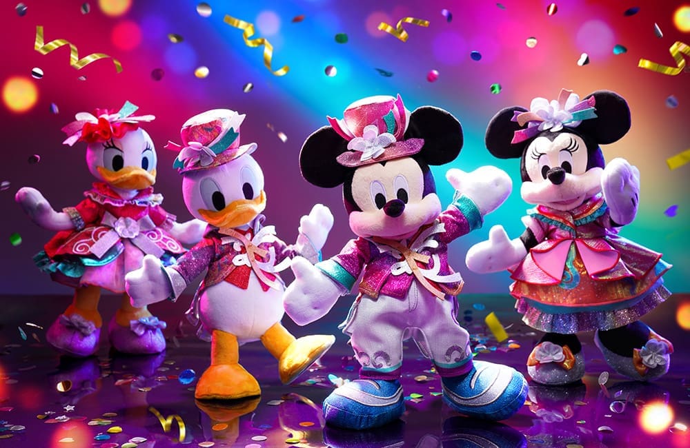 Mickey and Friends 20th anniversary plush toys for Hong Kong Disneyland