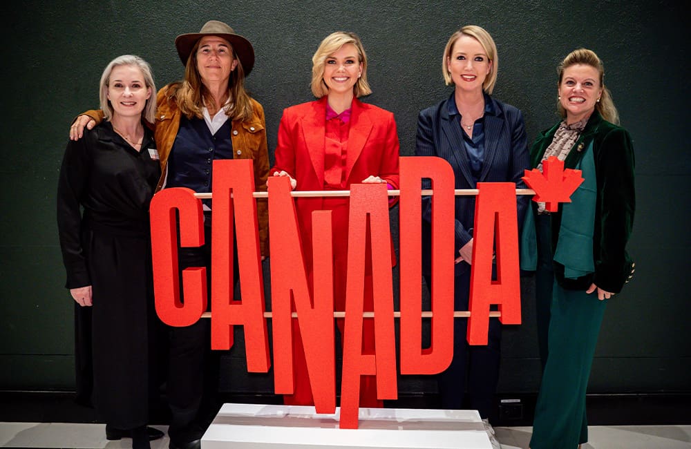 Liz Glover, Dianne Whelan, Edwina, Julie King, and Elsa Mclean.