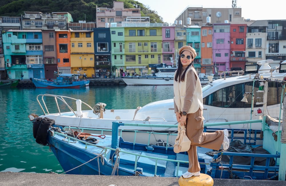 Zhengbin fishing port near Taipei city.