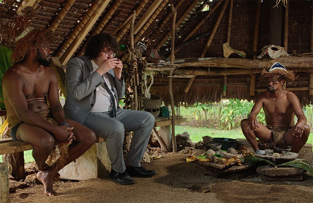 Ray O'Leary at Leweton Traditional Village in Espiritu Santo. Image: Vanuatu Tourism Office