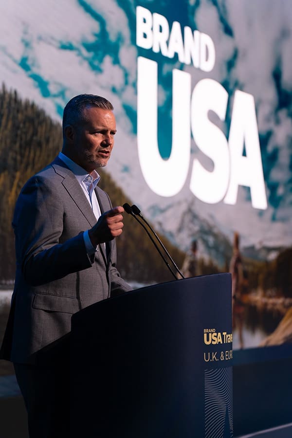 Brand USA President & CEO Fred Dixon launches 'America the Beautiful' campaign at Brand USA Travel Week UK & Europe.